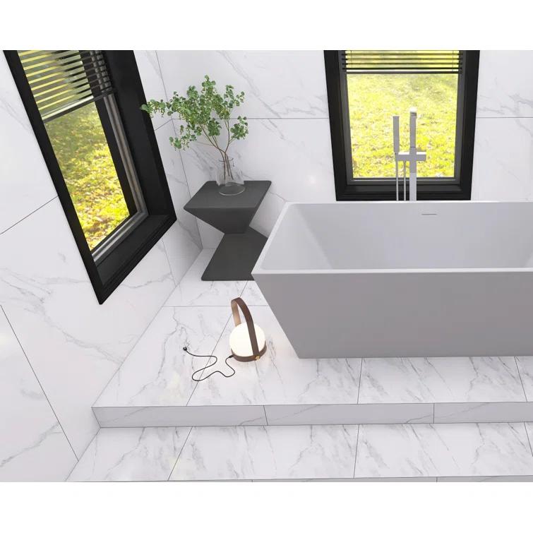 Turner 67'' x 31.5'' Freestanding Soaking Acrylic Bathtub