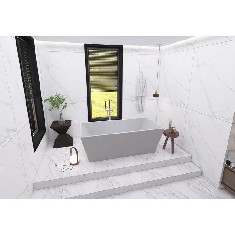 Turner 67'' x 31.5'' Freestanding Soaking Acrylic Bathtub
