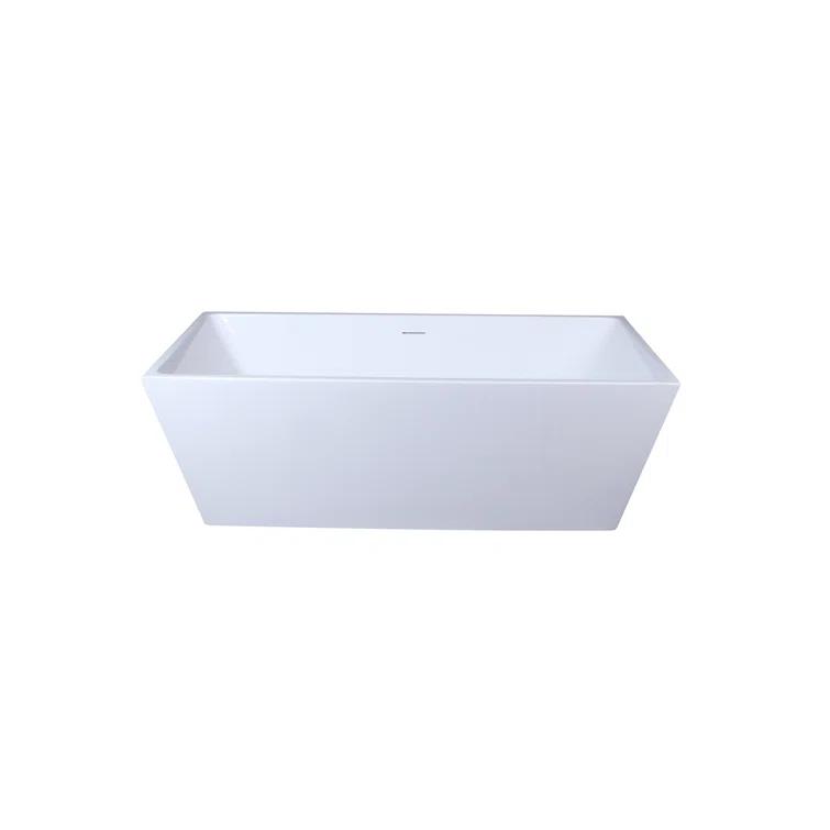 Turner 67'' x 31.5'' Freestanding Soaking Acrylic Bathtub