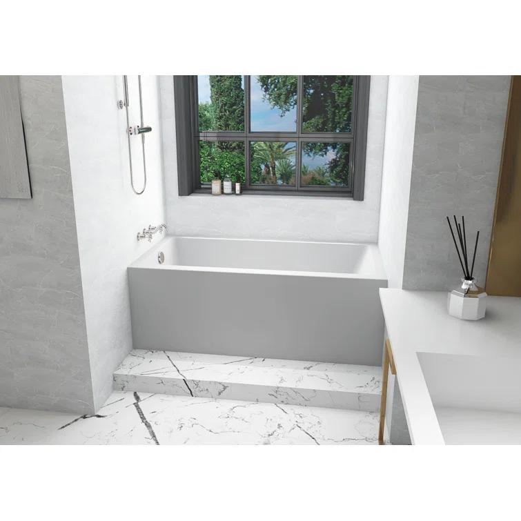 Niklaus 60'' x 30'' Alcove / Tile In Soaking Bathtub