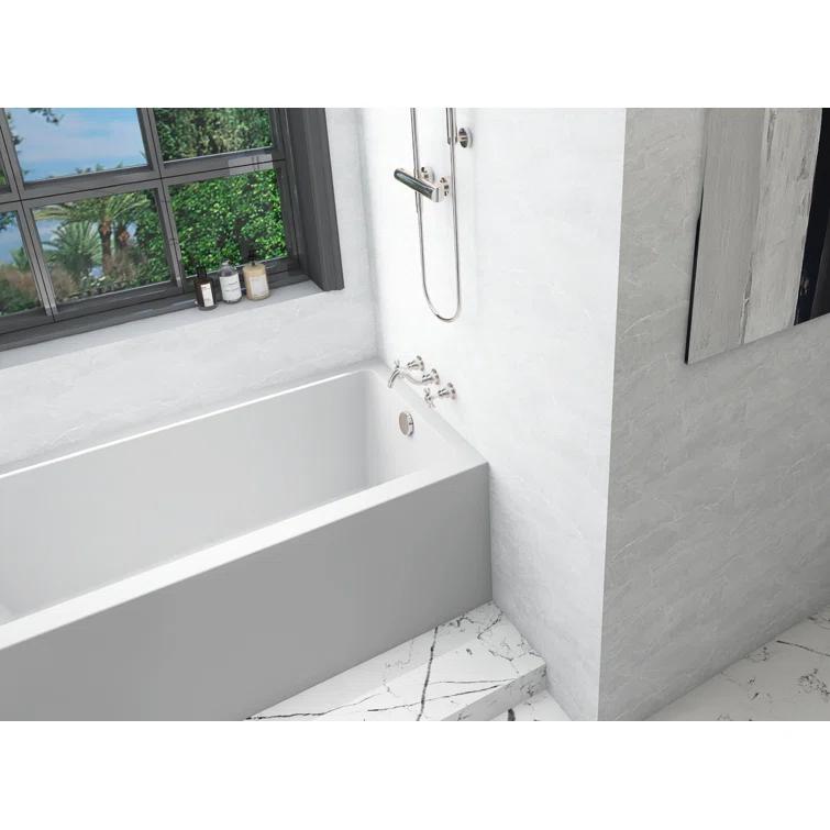 Niklaus 60'' x 30'' Alcove / Tile In Soaking Bathtub