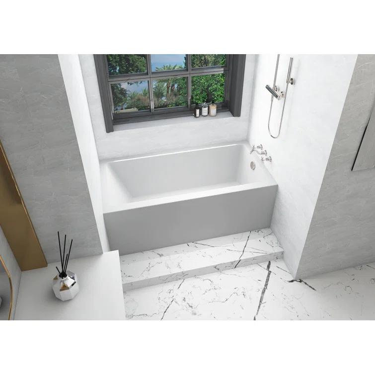 Niklaus 60'' x 30'' Alcove / Tile In Soaking Bathtub