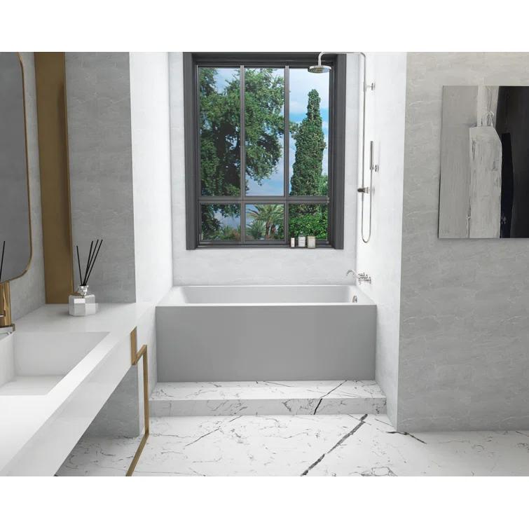 Niklaus 60'' x 30'' Alcove / Tile In Soaking Bathtub