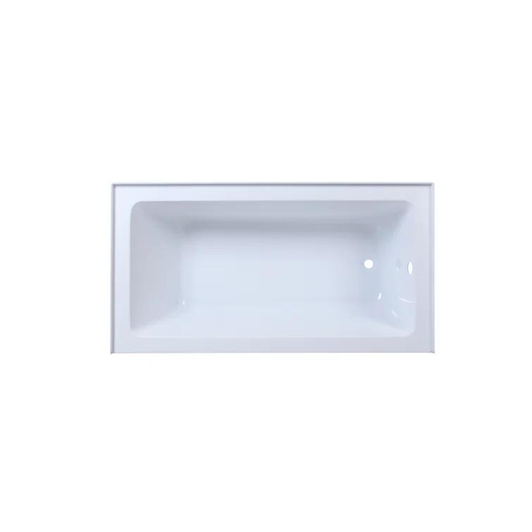 Elegant Lighting BT202-R3260GW Niklaus 60'' x 32'' Alcove/Tile Soaking Bathtub