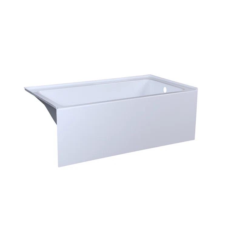 Elegant Lighting BT202-R3260GW Niklaus 60'' x 32'' Alcove/Tile Soaking Bathtub
