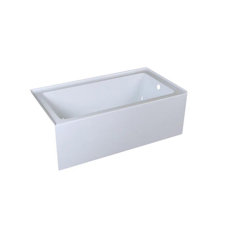 Elegant Lighting BT202-R3260GW Niklaus 60'' x 32'' Alcove/Tile Soaking Bathtub