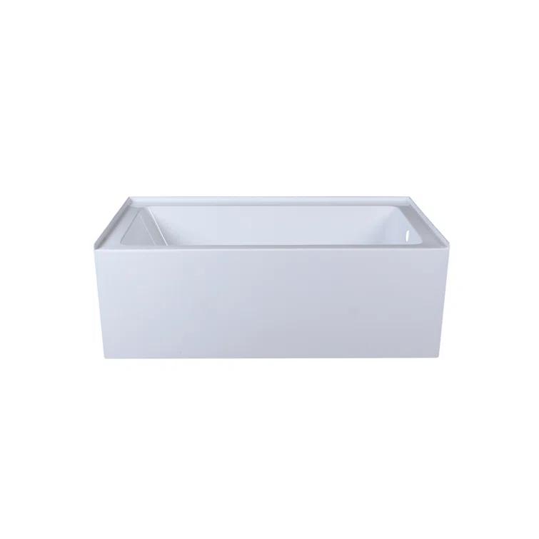Elegant Lighting BT202-R3260GW Niklaus 60'' x 32'' Alcove/Tile Soaking Bathtub