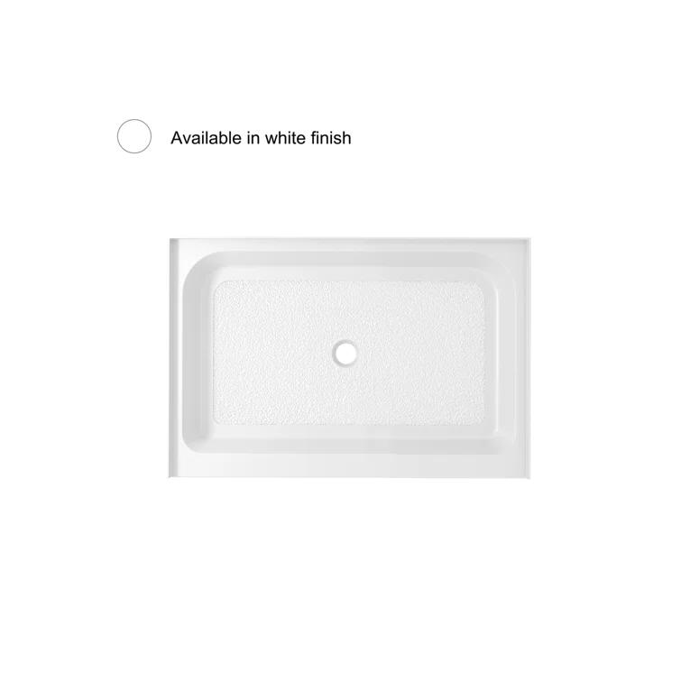 Laredo 48'' W 36'' D Rectangular Single Shower Base