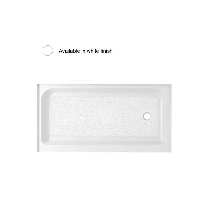 Laredo 60'' W 32'' D Rectangular Single Shower Base