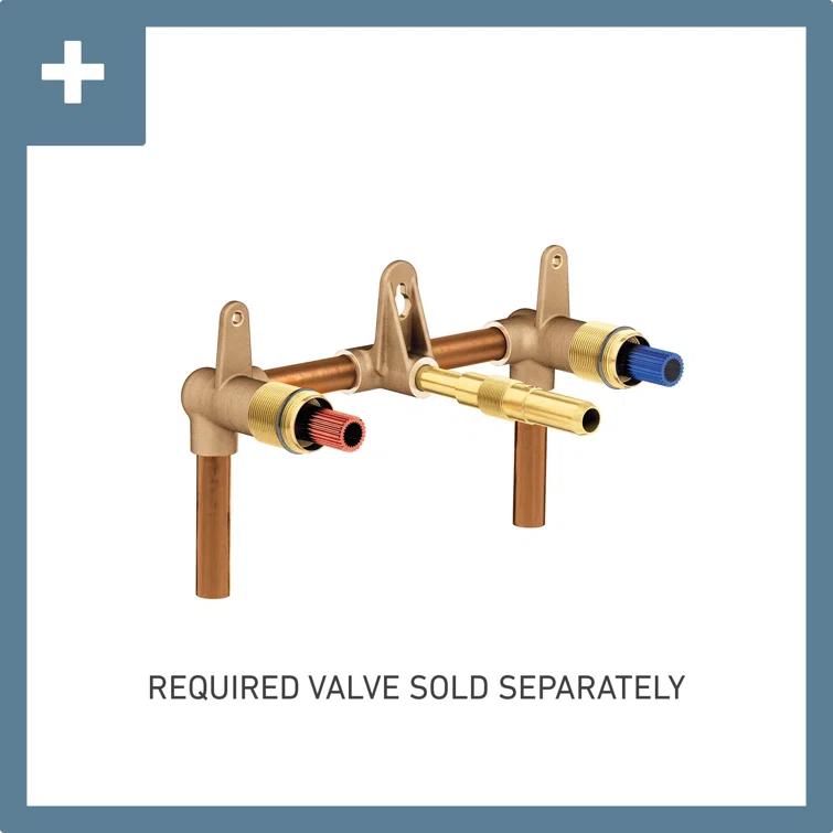 Moen Colinet Wall Mounted Bathroom Faucet Trim Kit, Valve Required