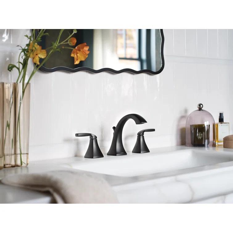 Moen Voss Two Handle 8 in. Widespread Bathroom Faucet Trim Kit, Valve Required