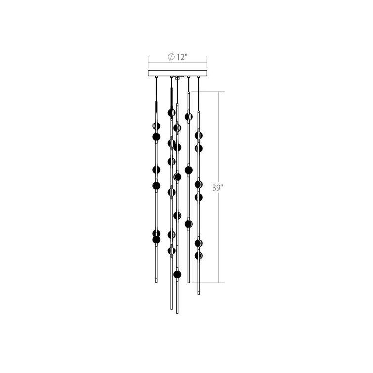 Constellation 8 - Light LED Cluster Pendant