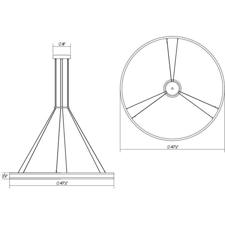 Double Corona 2 - Light Dimmable LED Wagon Wheel Chandelier