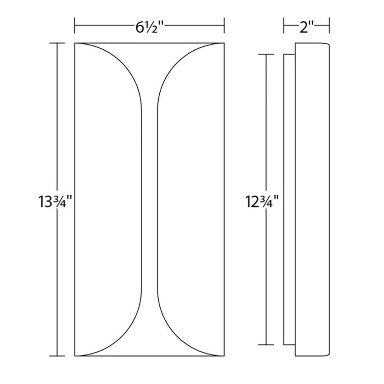 Folds Aluminum LED Wall Light
