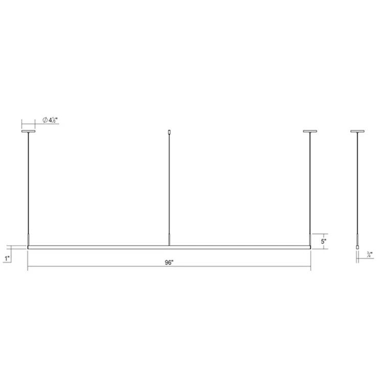 Thin-Line 2 - Light LED Kitchen Island Pendant