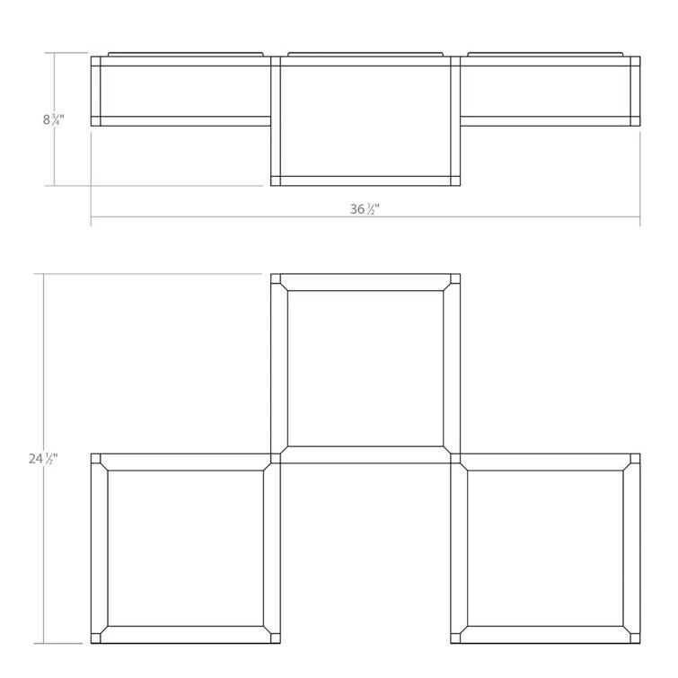 Cubix LED Flush Mount
