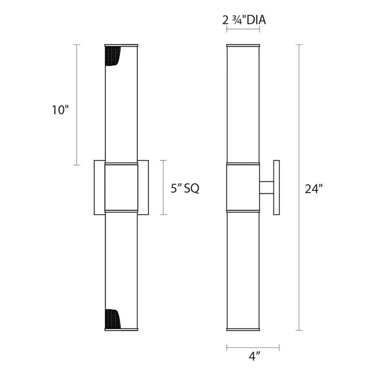 SONNEMAN Urban Edge Flush Mounted Sconce