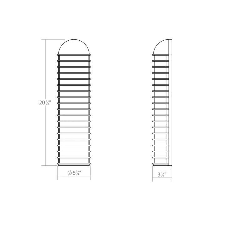 Inside-Out LED Flush Mounted Sconce