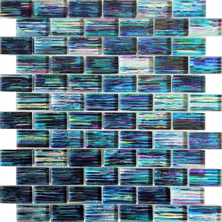 Sapphire Ocean 1"x2" Glass Tile