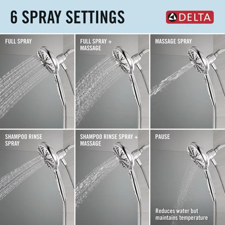 Nicoli 144749-HS Monitor 14 Series Tub and Shower with SureDock Hand Shower