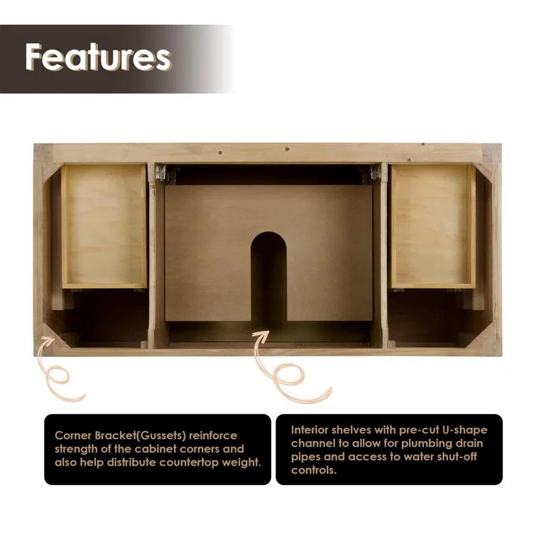 Laurel 47.2" Single Bathroom Vanity Base Only