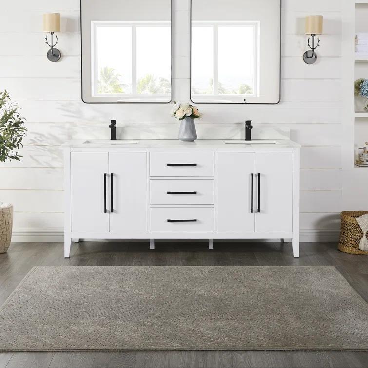 Laurel 71.2" Double Bathroom Vanity Base Only