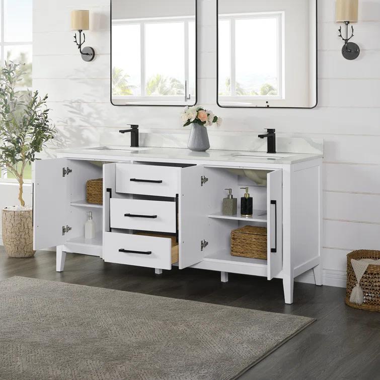 Laurel 71.2" Double Bathroom Vanity Base Only