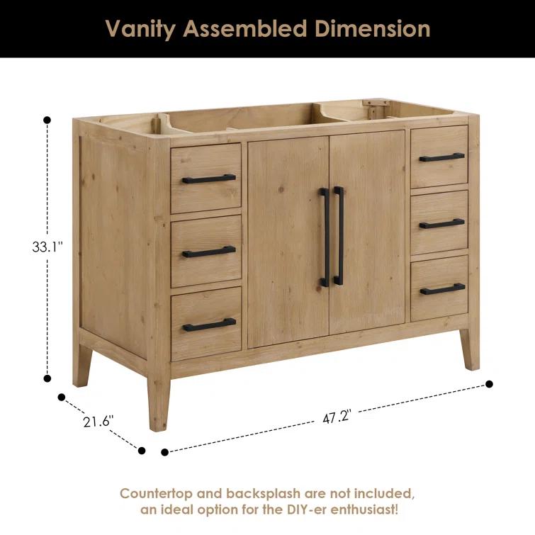 Laurel 47.2" Single Bathroom Vanity Base Only