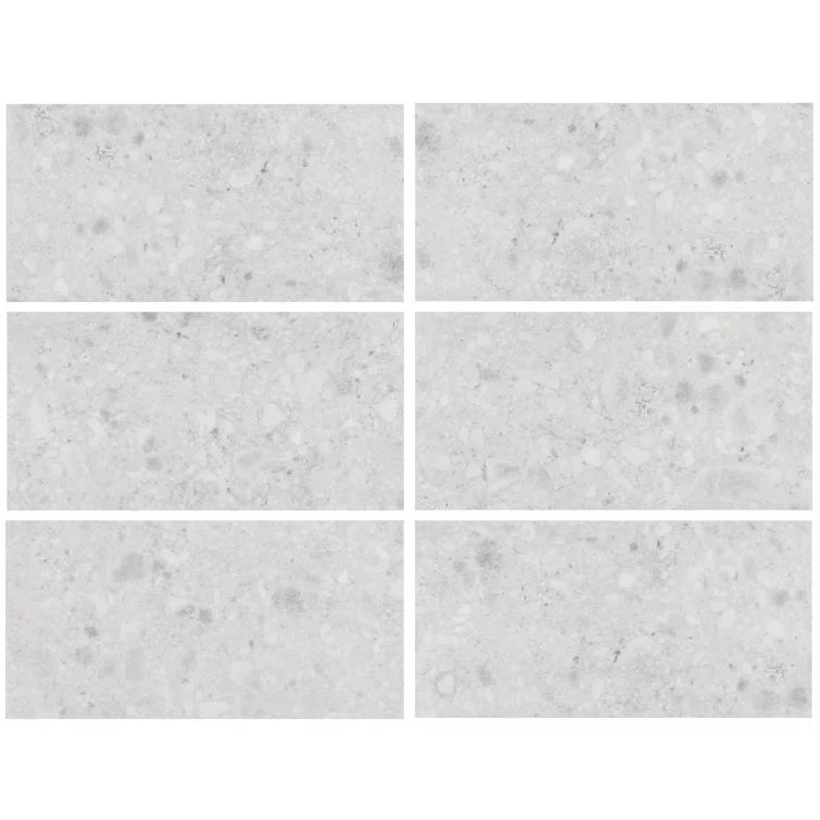 Stonehenge Rizzo LVT 12MIL 12" W x 24" L Terrazzo Look Glue Down Luxury Vinyl Tile