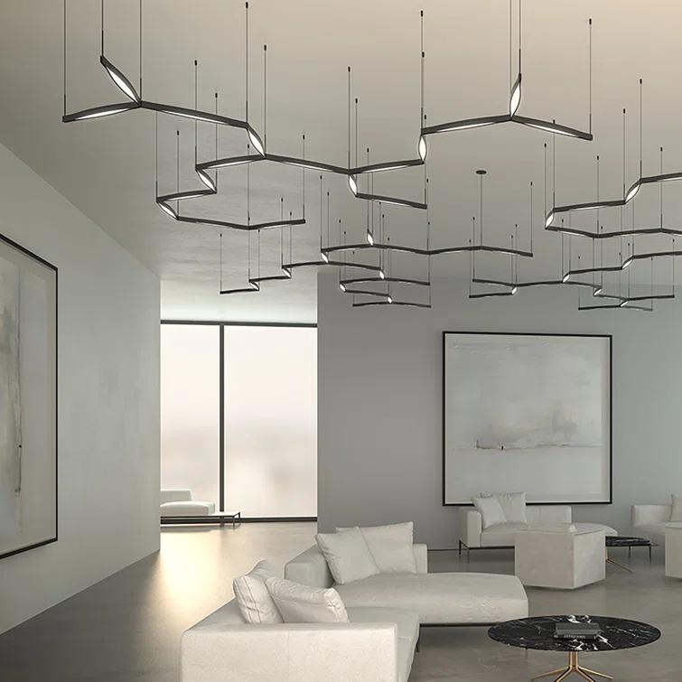 Ola 1 - Light LED Kitchen Island Pendant