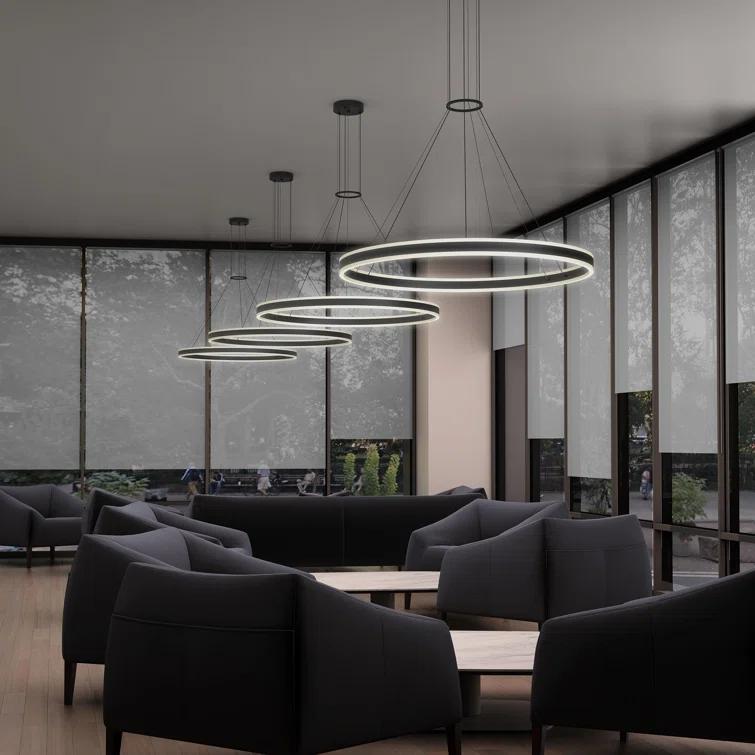 Double Corona 2 - Light Dimmable LED Wagon Wheel Chandelier