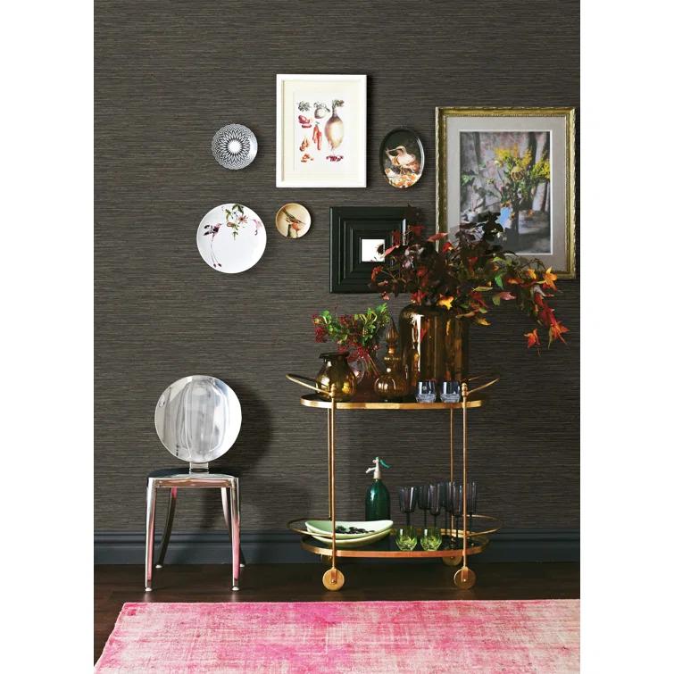 Dimensional Grasscloth Peel and Stick Wallpaper