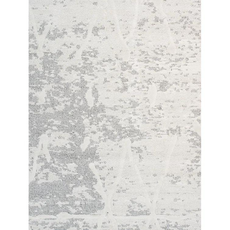 Sutton Geometric Area Rug in Ivory/Gray