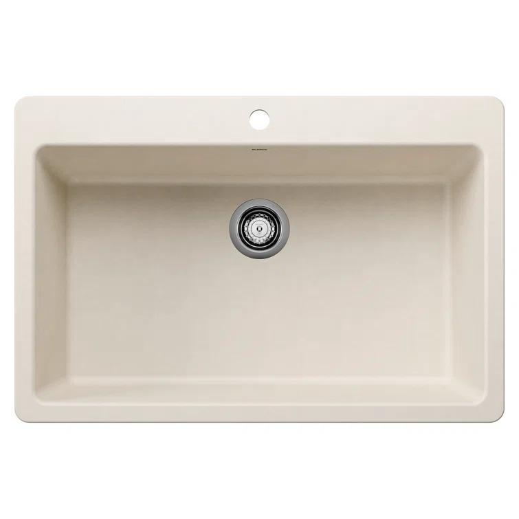 Liven SILGRANIT 33" L x 22" W Drop-In/Undermount Kitchen Sink