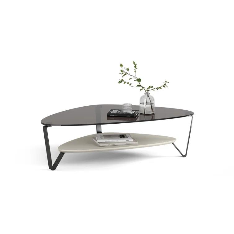 Dino Glass Top Coffee Table