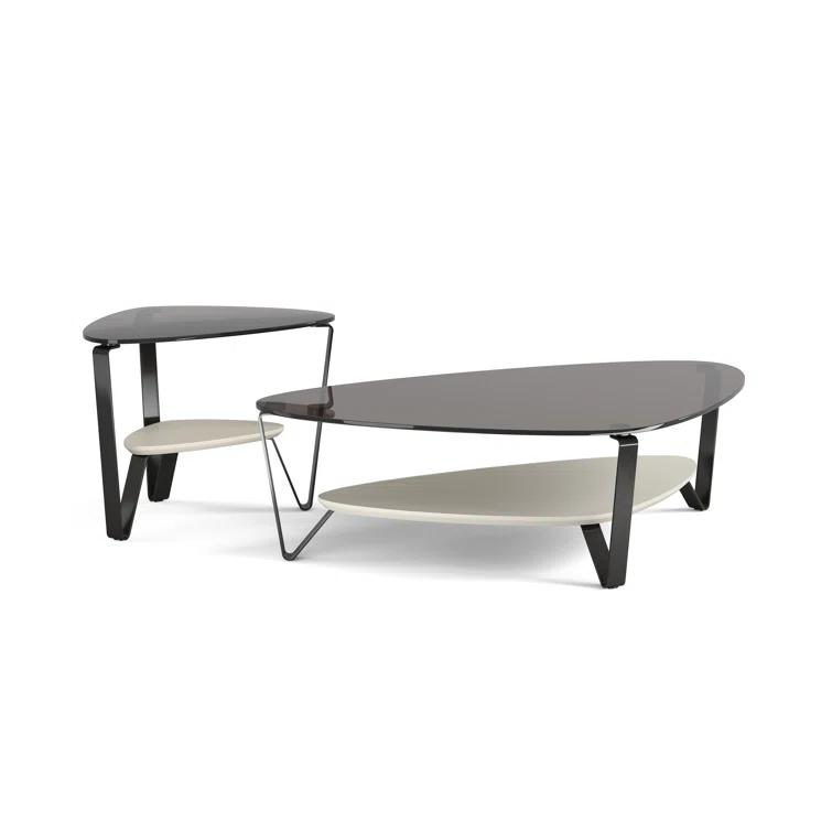 Dino Glass Top Coffee Table