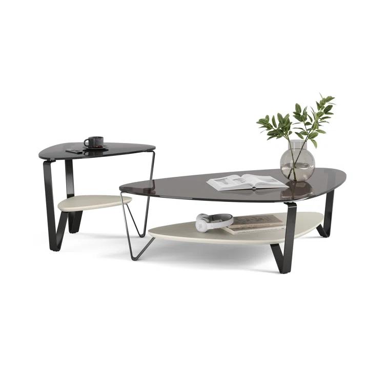 Dino Glass Top Coffee Table