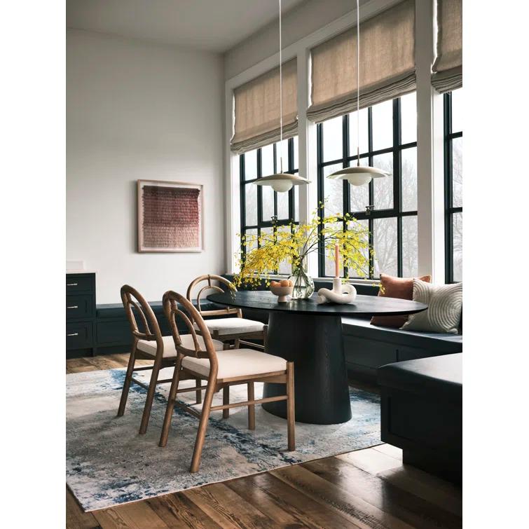 Beth Oval Dining Table - Black