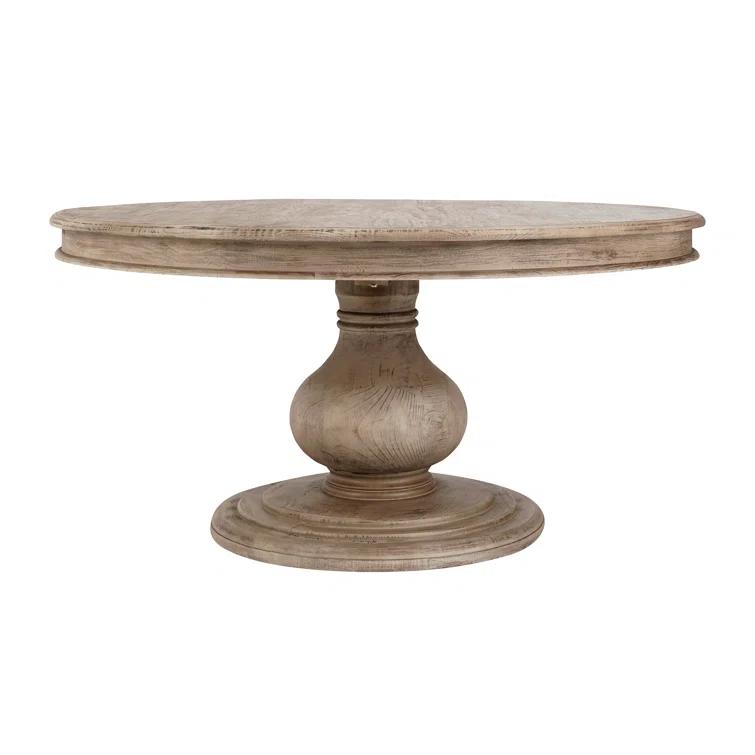 Dadeville Pine Round Solid Wood Dining Table