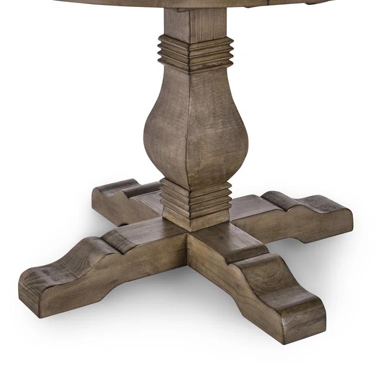 Kinston Solid Wood Pedestal Dining Table