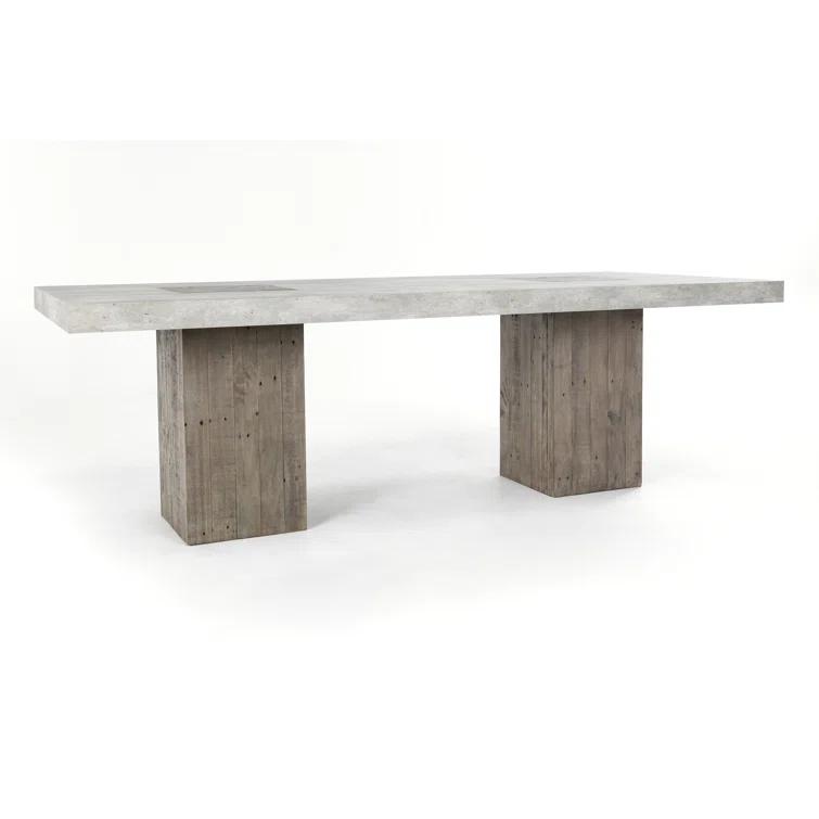 Two-Toned Reclaimed Wood Rectangle Dining Table (94")