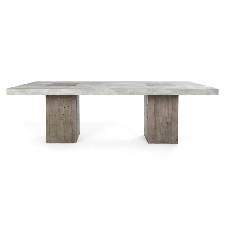 Two-Toned Reclaimed Wood Rectangle Dining Table (94")