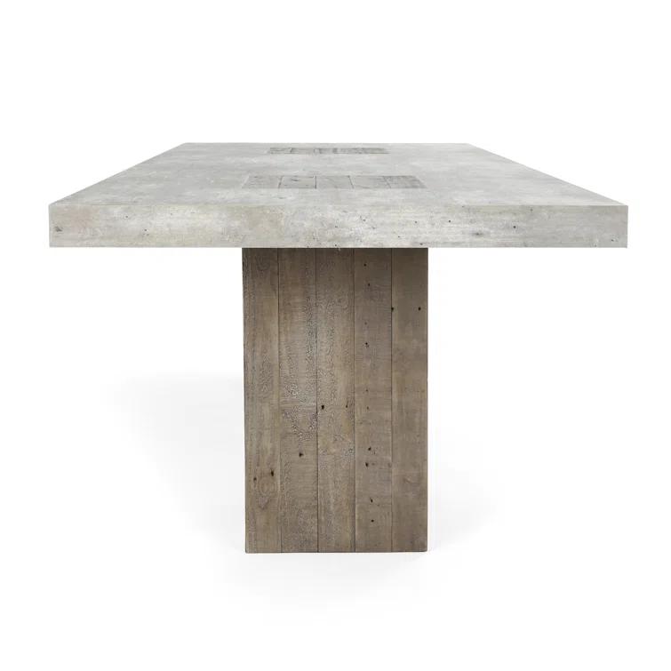 Two-Toned Reclaimed Wood Rectangle Dining Table (94")