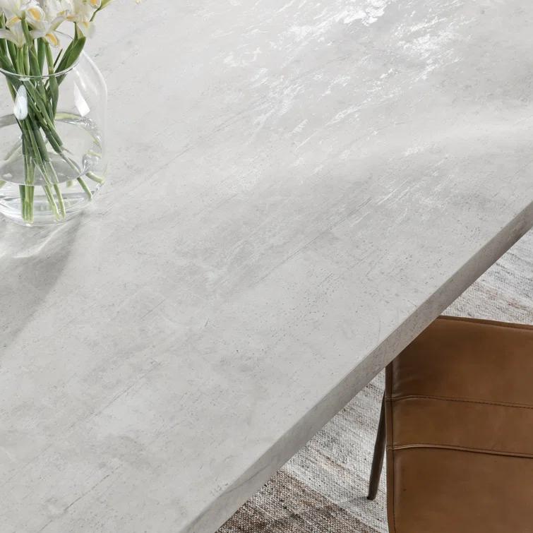 Durant Cream & Gray Reclaimed Wood 84" Rectangular Dining Table