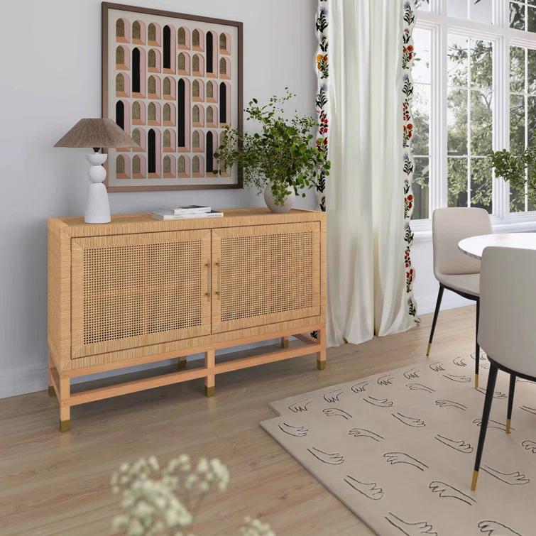 TOV Furniture Amara Woven Buffet | Wayfair