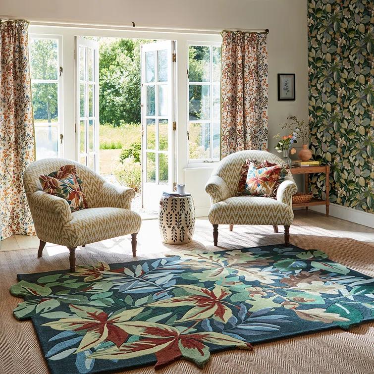 Wool Floral Rug