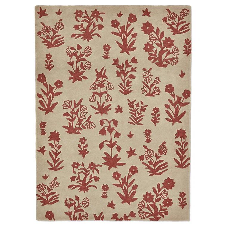 Wool Floral Rug