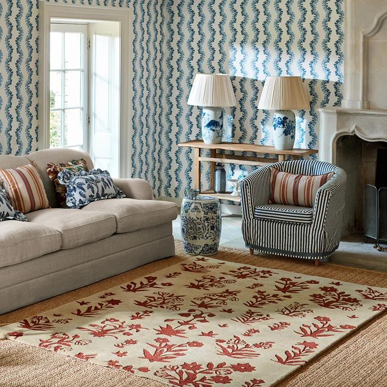 Wool Floral Rug