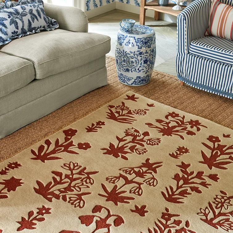 Wool Floral Rug