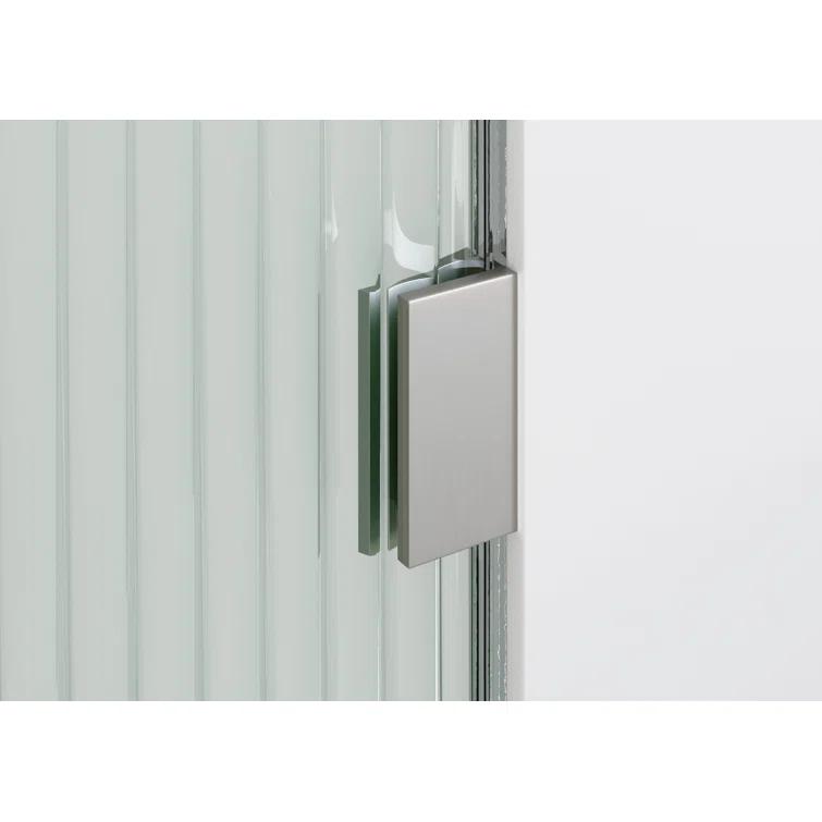 Gaia 40 in. x 78 in. Frameless Fluted Single Fixed Shower Panel